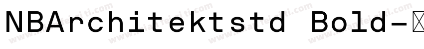 NBArchitektstd Bold字体转换